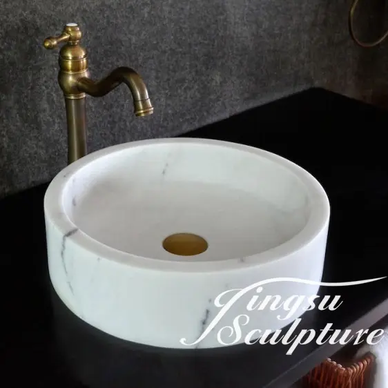 Indoor large hotel decor customized size natural stone marble toilet basin