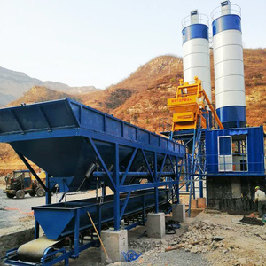 Hot Jual 75m 3/H Kontrol PLC Siap Dicampur Batching <span class=keywords><strong>Plant</strong></span> Beton HZS75 - Product Image 1