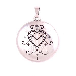 Pendentif Huilin Ezili Freda Vodou <span class=keywords><strong>Veve</strong></span> Loa Lwa, Amulette d'Abondance et d'Amour des Esprits Haïtiens - Product Image 5