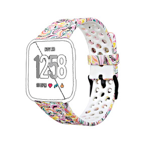 IVANHOE – bracelets à imprimé Floral pour <span class=keywords><strong>Fitbit</strong></span> <span class=keywords><strong>Versa</strong></span> & <span class=keywords><strong>Versa</strong></span> Lite, accessoires de rechange en Silicone souple pour Sport - Product Image 3