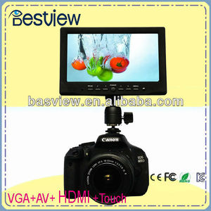 7" moniteur de la caméra pour le matériel photographique avec <span class=keywords><strong>montage</strong></span> de sabot chaude - Product Image 1