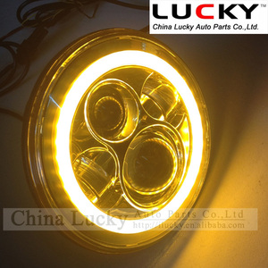 Nouveaux produits 7 polegada ronde 12 V 24 V High Low faisceau LED phare pour Jeep Wrangler - Product Image 4