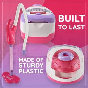 Giocattolo di plastica rinforzata per la pulizia fingere a batteria <span class=keywords><strong>aspirapolvere</strong></span> Set di abilità sociali potenziate <span class=keywords><strong>giocattoli</strong></span> per cucina e cibo - Product Image 3