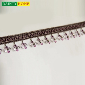 En gros Dentelle Perlée Fringe Chine Fringe Règlage Rideau Gland Cristal <span class=keywords><strong>Embrasse</strong></span> - Product Image 6