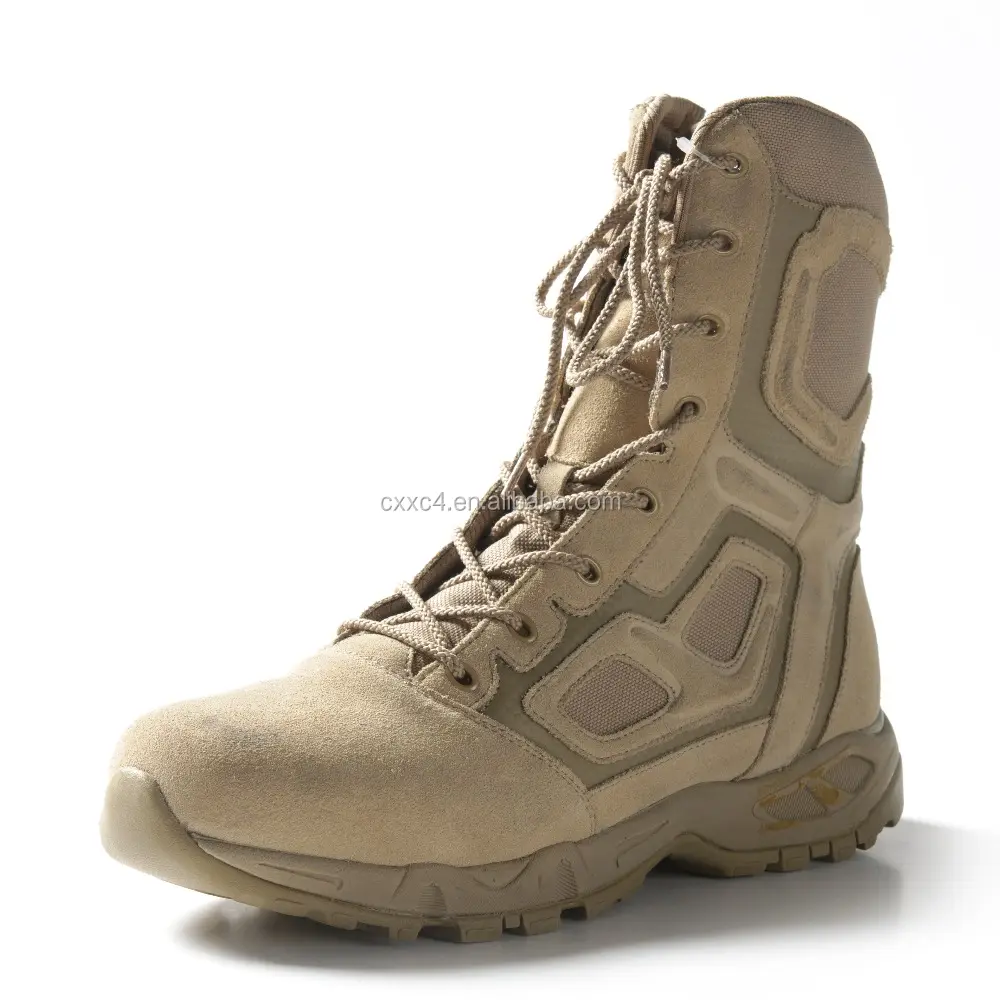 Genuine leather tactical combat desert ankle boots from China Xinxing