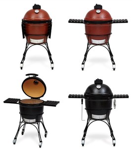 24 " de cerámica Kamado <span class=keywords><strong>barbacoa</strong></span> de <span class=keywords><strong>carbón</strong></span> de <span class=keywords><strong>barbacoa</strong></span> parrillas recortar con con <span class=keywords><strong>ruedas</strong></span> para interior y exterior de cocina - Product Image 1