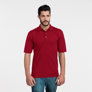 Los hombres de encargo 100% poliéster humedad malla libre del deporte Polo - Product Image 1