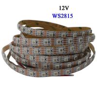 WS2815 DC12V (WS2812B/WS2813) bande lumineuse rgb led pixel à double Signal individuellement adressable 1m/5m 30/60/144 Pixels/Leds/m