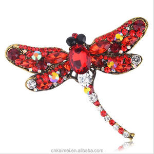 Carino <span class=keywords><strong>Libellula</strong></span> Insetto Spille Per Le Donne Oro-colore Strass di Cristallo <span class=keywords><strong>Spilla</strong></span> Camicetta Calda Sciarpe Clip Pins Mujer Wedding Bijoux - Product Image 4