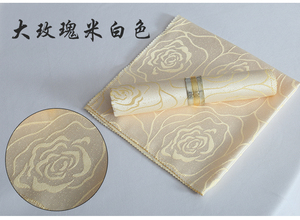 Khăn Ăn Ren Polyester Đám Cưới Charmcci 600411 Khăn Trải Bàn Thêu Hoa Mẫu Đơn Màu Vàng Hồng - Product Image 6