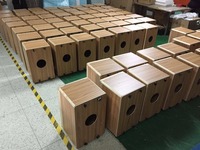 Foldable Percussion Instruments Drum Box Wood Cajon with Snare Wires