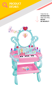 Jeux de <span class=keywords><strong>maquillage</strong></span> pour filles, coiffeuse musicale, avec lumière, 1 pièce - Product Image 2