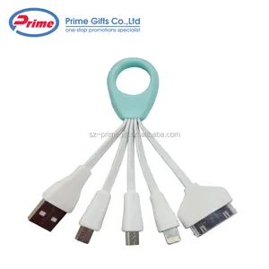 Logo Bedruckte 4 in 1 Mini Usb Kabel mit Typ C