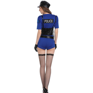 <span class=keywords><strong>Maquillage</strong></span> scène jeu de rôle Costume jeu Costume bleu <span class=keywords><strong>policier</strong></span> uniforme tentation adulte - Product Image 3