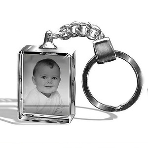 Llaveros <span class=keywords><strong>de</strong></span> Cristal para Bautizo <span class=keywords><strong>de</strong></span> Bebé, Grabado Láser con Foto, Recuerdo, Regalo - Product Image 1