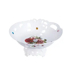 new round plastic high quality pp hollow fruit tray with stand