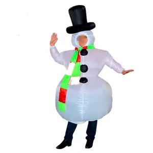 Горячая продажа Забавный праздничная одежда со снеговиком, толстый костюм для взрослых надувные костюмы HPC-4011