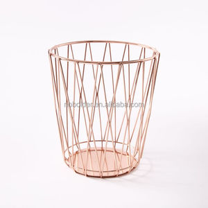 diseño simple alta calidad chapado en oro rosa acabado alambre <span class=keywords><strong>de</strong></span> metal titular utensilio Caddy para decoración del hogar - Product Image 2