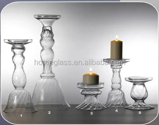 גבוה פמוטים זכוכית/זכוכית קריסטל פמוט פמוט לקישוט חתונת אורות שולחן פמוט קריסטל