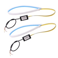 Feux de jour universels pour voiture 12V, 30cm, 45cm, 60cm, 2 pièces, lampe souple