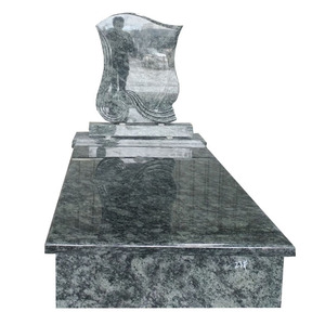 Hongrie Style Personnalisé 3D Gravure Grand Vert Granit <span class=keywords><strong>Pierre</strong></span> <span class=keywords><strong>Tombale</strong></span> <span class=keywords><strong>Pierre</strong></span> <span class=keywords><strong>Tombale</strong></span> <span class=keywords><strong>Pierre</strong></span> <span class=keywords><strong>Tombale</strong></span> avec Le Meilleur <span class=keywords><strong>Prix</strong></span> - Product Image 1