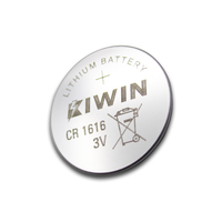 Batería de Botón de Litio de 3V Marca OEM o Kiwin, CR1616, para Placa Base y Llave de Coche