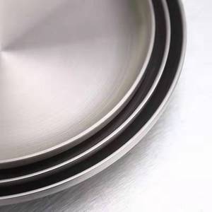 Korea BBQ Grill Meat Dishes <strong>Plate</strong> Tableware Stainless Steel Dish <strong>Plate</strong> - Product Image 5