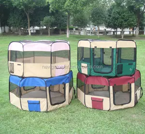 Fabric Foldable Pet Playpen with Eight Panels