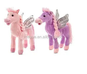 Velboa de pelúcia macio brinquedo adorável cavalo voador Pegasus