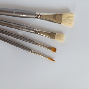 Échantillon gratuit 4 Pièces mélangées cheveux professionnelle de fourniture directe d'usine acrylique <span class=keywords><strong>aquarelle</strong></span> artiste brosse ensemble - Product Image 3