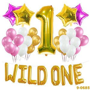 Di Vendita caldo <span class=keywords><strong>1</strong></span> <span class=keywords><strong>Anno</strong></span> di Età Ragazza Di Compleanno Numero <span class=keywords><strong>1</strong></span> Palloncino Bambino Festa di Compleanno Decorazione - Product Image 3