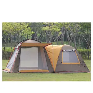 2019 Nuovo 5-8 persone beige grande impermeabile di campeggio sala una camera da letto doppio strato del partito tenda della famiglia