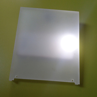 Feuille diffuseur en PVC rigide transparent givré, flexible, anti-rayures, écologique, haute résistance aux chocs, avec service de découpe pour éclairage LED