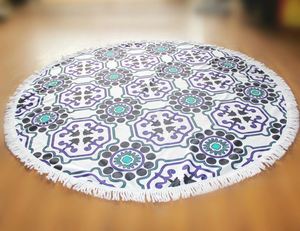 <span class=keywords><strong>Alson</strong></span> drop shipping assel 100% Coton De Plage Ronde Serviette Touche Tapisserie Gypsy Nappe Tapis De Yoga - Product Image 2