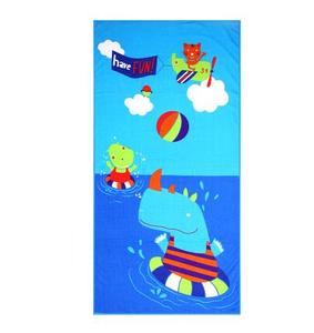 Cheap Custom secado rápido dibujos animados impreso Jumbo Toallas de playa para niños - Product Image 1