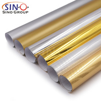 1,22x50M 140G 120G Oro metálico Plata Oro Rosa Cortador de vinilo autoadhesivo Plotter Material Cortar rollos de vinilo