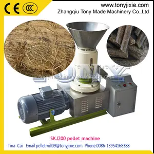 (A)Hot sale SKJ200 series home made small wood pellet mill equipment for small business at home