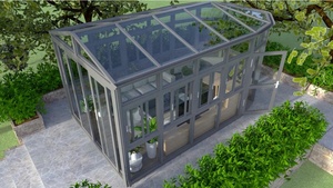 Trasporto libero di alluminio In Piedi di Vetro Sala Da <span class=keywords><strong>Sole</strong></span> Giardini D'inverno Passivo Casa - Product Image 3