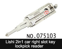 Offre Spéciale meilleur prix pour Lishi 2 dans 1 auto décodeur à ouvrir et lire fente droite du clavier serrure pour BYD01R