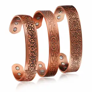 Energinox Blood Pressure Magnetic Magnet Gold Copper Bangle Bracelet Jewelry Made In Health