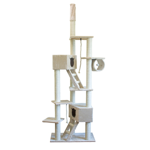 <span class=keywords><strong>Arbre</strong></span> à <span class=keywords><strong>chat</strong></span> en corde de couleur beige, vente en <span class=keywords><strong>gros</strong></span>, grande taille - Product Image 1