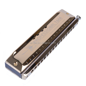 Zwaan Chromatische Harmonica Senior 1664-3 Serie Gouden Harmonica C Key Mond Harp Orgel Muziekinstrument