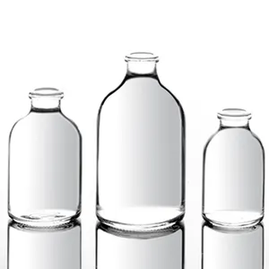 Clear Moulded Injection Glass Vials for Antibiotics ISO 20mm USP Type I/ II/ III