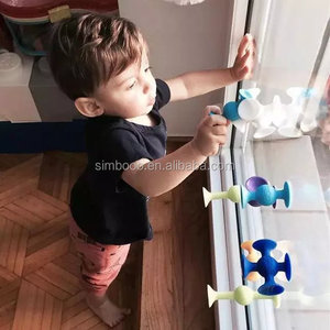 24 PCS Kích Thước Lớn Silicon Khối Xây Dựng/Kẻ Hút Hút Ly Lắp Ráp Giáo Dục Xây Dựng Đồ Chơi/Funny Starter Set Xây Dựng kit - Product Image 2