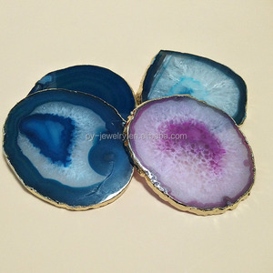 <span class=keywords><strong>Druzy</strong></span> <span class=keywords><strong>Agate</strong></span> Slice Cho Ly Rượu Vang, <span class=keywords><strong>Agate</strong></span> Slice Coaster - Product Image 3