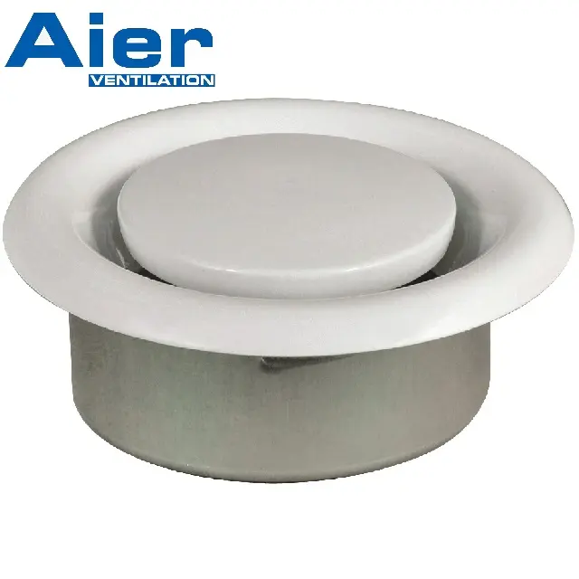 Home use Easy mounting HVAC air duct Round Powder coating metal exhaust air valve