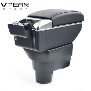Vtear-reposabrazos x-line para <span class=keywords><strong>KIA</strong></span> <span class=keywords><strong>Rio</strong></span> 4, 2017, carga USB, aumento de doble capa, almacenamiento de contenido de tienda central, caja de accesorios - Product Image 4