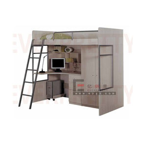 स्कूल के फर्नीचर चारपाई बिस्तर नींद और अध्ययन के लिए कंप्यूटर डेस्क और अलमारी के साथ - Product Image 1