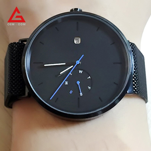 Marca su propio reloj de cuero logotipo personalizado