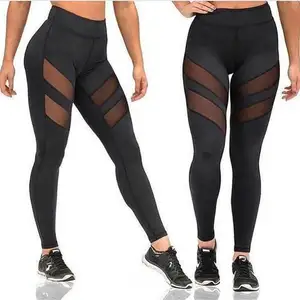 Meias-calças de malha para corrida, leggings push-up para yoga